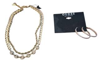 Guess Necklace and Earrings
