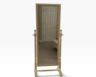 French Style Wooden Cheval Floor Mirror