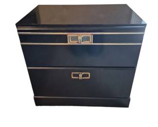 Black and Gold Nightstand