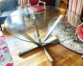 Chrome & Glass vintage table