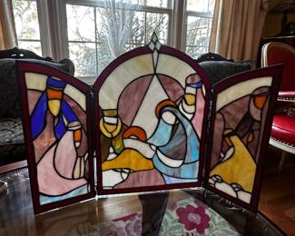 Stained glass panels