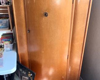 BOWED-FRONT MID SIZE ARMOIRE