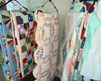 SEVERAL WONDERFUL VINTAGE QUILTS!