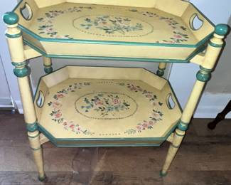 HANDPAINTED SERVING TRAY TABLE