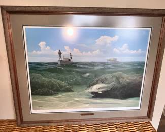 FRAMED JOHN DEARMAN PRINT "THE BADLANDS"