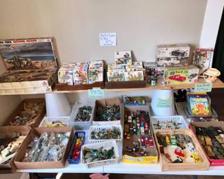 DIE CAST CARS, ARMY MEN, VINTAGE MODEL KITS!