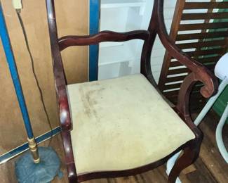 MAHOGANY ARM CHAIR