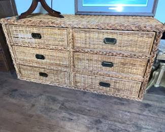 UNIQUE WICKER DRESSER