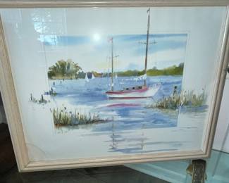 FRAMED WATERCOLOR BY SARAH MALIN