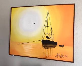 LARGE FRAMED PRINT BY ANDERSON