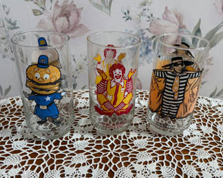 Lot 7: 3 Vintage McDonald Glasses