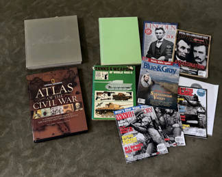 Lot 91: Civil War and World War History Books and Magazines