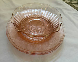 Lot 23: Vintage Lot of Pink Depression 