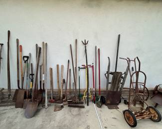 Lots of yard implements