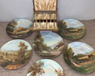 Romance Limoge Plate Collection  Dessert Forks