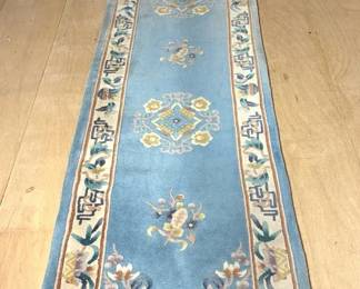 Asian Art Deco Inspired Wool Runner