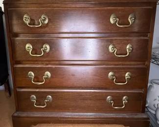 Ethan Allen multidrawer silver chest