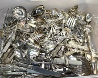 Reseller or Artist Lot Mixed Silver Plate Flatware