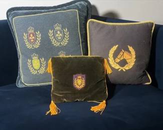 HeraldicMotif And Equestrian Accent Pillows