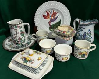 China Villeroy  Boch, Chang, Royal Minton, Maddock, James Beech  Royal Cauldron 