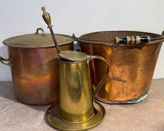 Vintage  Brass Hearth Items