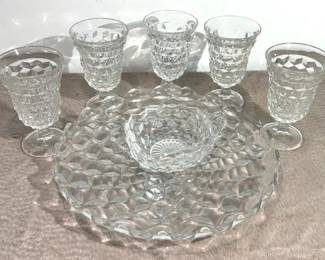 Fostoria American Pattern Glasses  Serving Tray