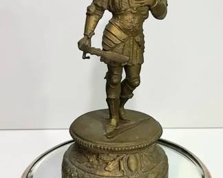 Cast Spelter Metal Roman Figurine