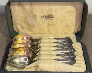 Sterling Silver Teaspoon Set In Display Box