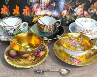 Collectible Teacups Aynsley, Jaeger  Co, Crown Staffordshire, Radfords  Other