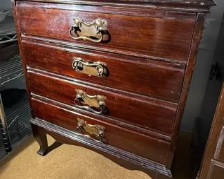 Small Sheet Music Cabinet With Drop Front Drawers 