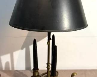 Three Light Bouillotte Lamp