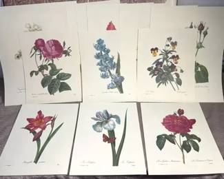 12 Reproduction Redoute Prints