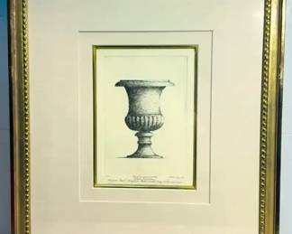 Signed Loran Speck, The Emerson Award Framed 1120 Etching