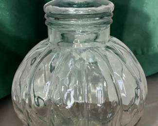 15 Inch Tall Glass Lidded Jar