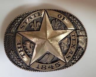 Brass Texas Belt Buckle