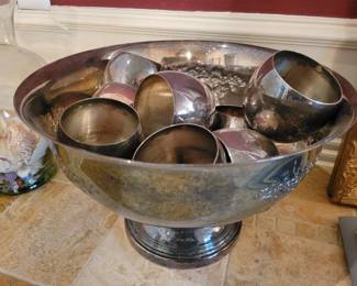 Silverplate Punch Set