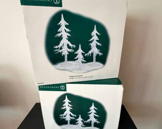 Lot 16: Department 56 Acrylic Trees