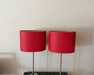 Lot 22: Adjustable Lamps with Shades