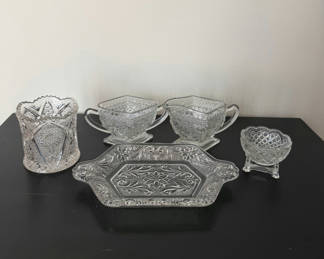 Lot 8: Early American Pattern Glass - Group of Five
