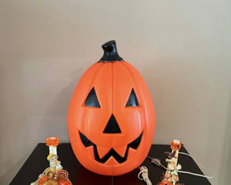 Lot 23: Vintage Inspired Candlesticks - Pumpkin Blow Mold