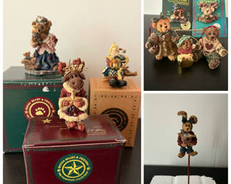 Lot 28: Vintage Boyds Bear Resin - 9 pieces