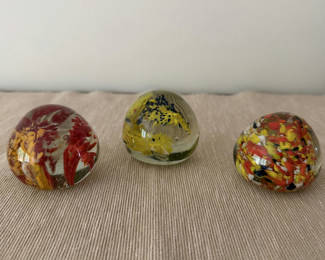 Lot 11: Paperweights - Group of 3