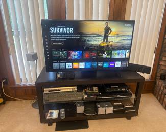 TV, VCR, DVD player Sony Sound system