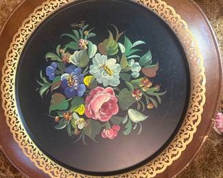 Tole Painted Tray