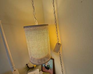 Vintage swag lamp