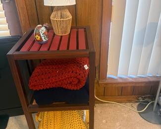 Three Tiered Shelf, Afghans