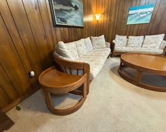1980's Postmodern Oak Furniture by Howard