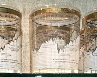 1960's MCM DOW JONES STOCK MARKET BARWARE