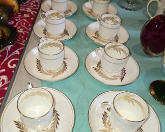 SET of 10 MINTON CHINA DEMITASSE CUPS & SAUCERS