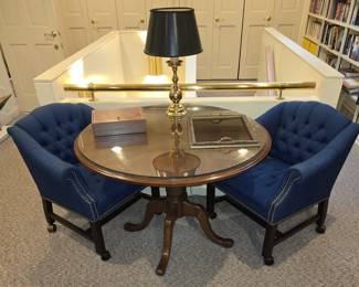 KIMBALL FURNITURE OCCASIONAL TABLE & CHAIRS
